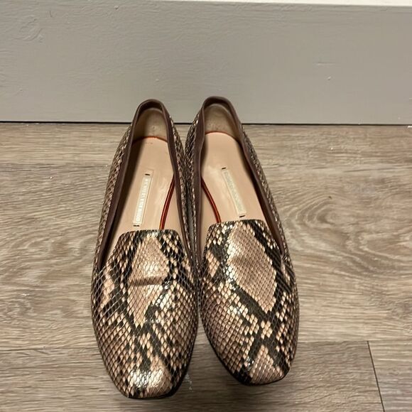 NICHOLAS KIRKWOOD Women's Snakeskin Round-Toe Loafers / Flats, Size 36.5 - Picture 2 of 10